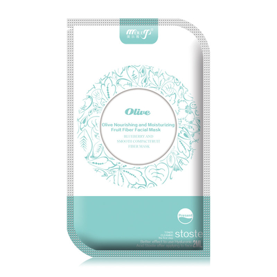 Masque-Olive faciale nourrissant et hydratant le masque de massage facial de fibre de fruit