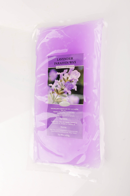 Solide de paraffine moite thérapeutique de beauté de la lavande 450g pour des soins de la peau de mains