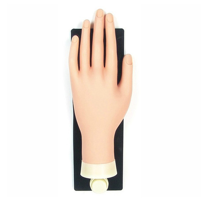 Clouez main en plastique molle de pratique en matière de main de pratique en matière de salon la fausse pour la formation d'art de clou