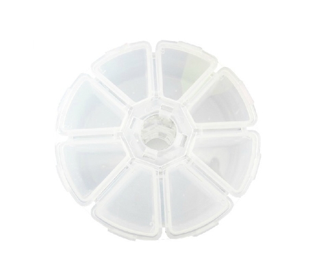 l'art de clou de bijoux de stockage usine la caisse cosmétique acrylique en plastique d'art de clou