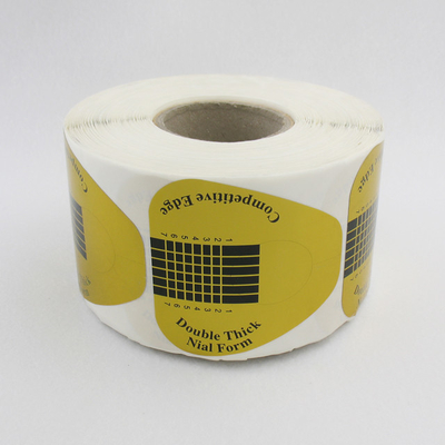Forme épaisse de clou de double d'or d'outils d'art de clou pour l'extension UV acrylique de bout de clou de gel