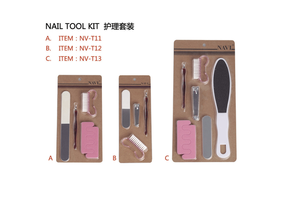 La trousse à outils à la maison de manucure d'ongle, amortisseur de coupeur de dossier d'ongle a placé pour des filles