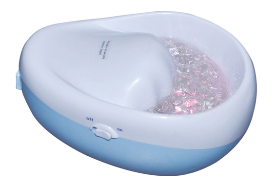 Cuvette électrique de manucure de mini d'ongle station thermale de bulle avec 7 couleurs LED 110V-250V