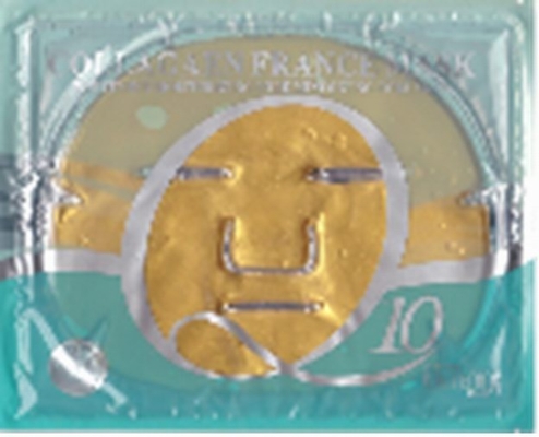 Faites face au masque facial de collagène de l'or 24k avec de la glycérine Q10 SM-001 d'acide hyaluronique