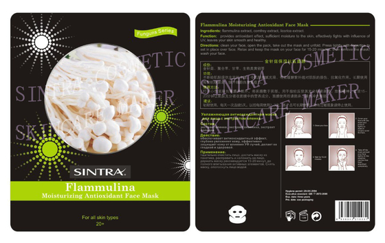 Collagène hydratant le masque facial, masque protecteur antioxydant de Flammulina JL-06