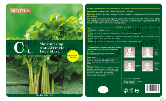 L'anti ride nourrie hydratant le masque facial couvre l'essence SC-01 de céleri
