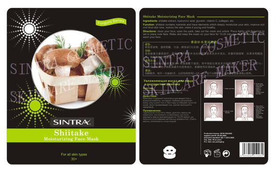 Shiitaké lisse hydratant la nature faciale de masque avec du collagène JL-01
