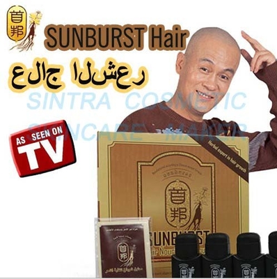 Liquide nourrissant de cheveux de RAYON DE SOLEIL - produit de perte des cheveux avec la LANGUE ANGLAISE et ARABE