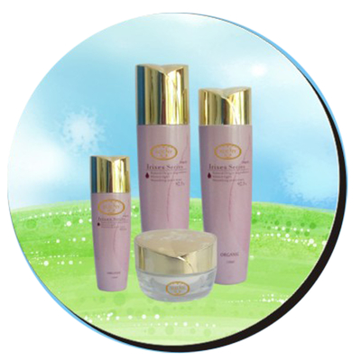 Toner naturel de peau d'usine organique, rajeunissement #STSC-15-20 de bout droit de l'iris 50g