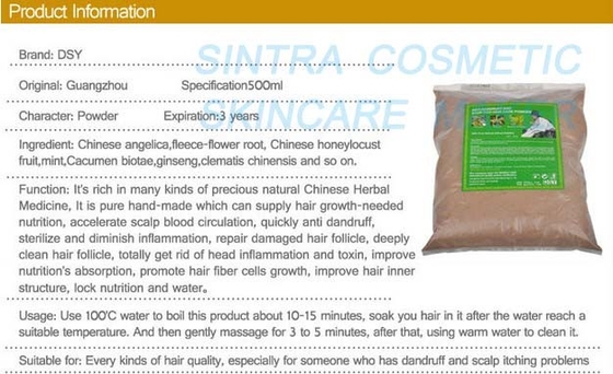 Liquide de cheveux naturels et poudre nourrissants de pellicules de soins capillaires de démangeaison d'arrêt - STD-012