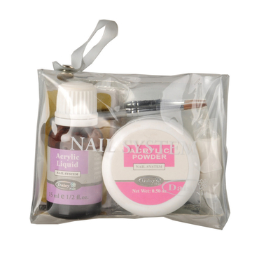 Poudre acrylique de petit clou et outils et équipement réglés d'art de clou de liquide