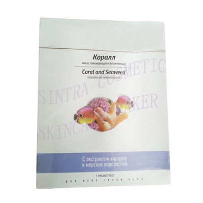 Soie de collagène hydratant le masque protecteur facial de masque, de corail et d'algue MM-06