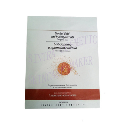 Hydratant le masque facial en cristal d'or/a hydrolysé les masques en soie MM-08 de contrôle d'huile