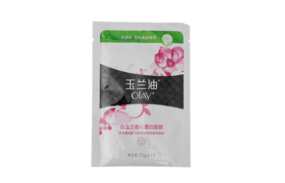Sac cosmétique d'emballage de papier d'aluminium étanche à l'humidité pour le masque facial