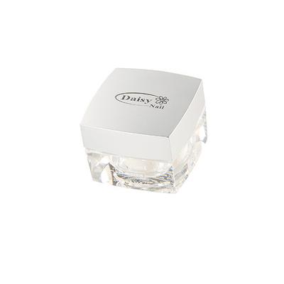 Gel UV de clou durable dans la bouteille argentée carrée avec la couleur rose et claire blanche