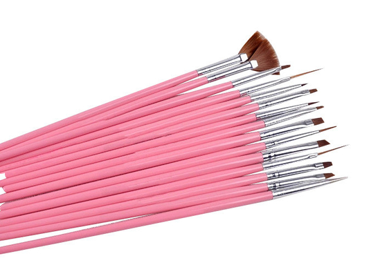 En pointillant les brosses fines d'art de clou d'outil pour le maquillage avec la brosse/stylo de fan concevez
