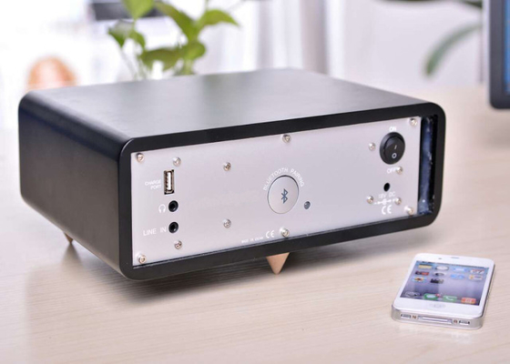 Haut-parleur bas profond portatif en bois de Bluetooth pour la maison avec la fonction de NFC 265 * 88 * 196mm