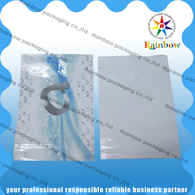 Sac d'emballage de Mylar Comestic avec la tirette pour le masque facial