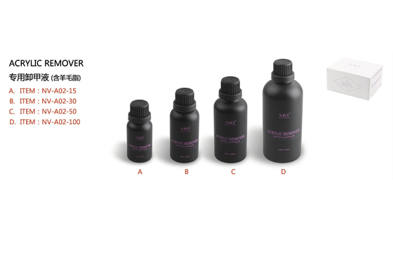 le solvant UV acrylique du gel 100ml imbibent outre du solvant de gel de la lanoline