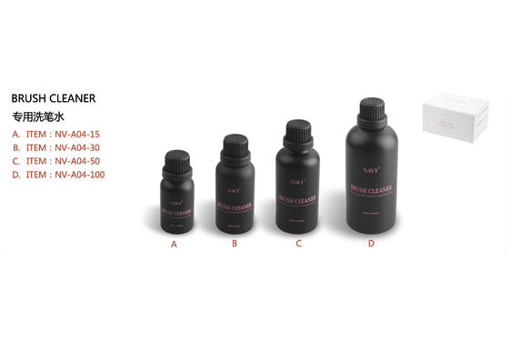 le nettoyeur à brosse acrylique de clou de la bouteille 50ml enlèvent le résidu d'acrylique/gel