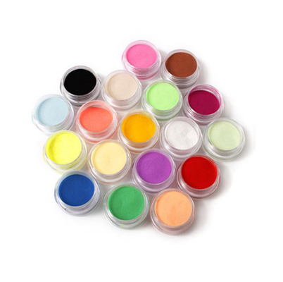 Poudre acrylique de clou colorée par systèmes acryliques professionnels de clou de mode