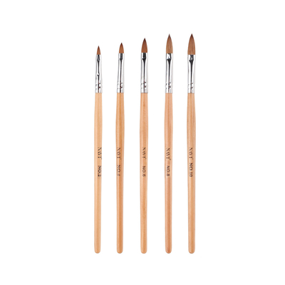 Peinture durable de poignée de manucure de brosse en bois d'ongle pour l'ongle acrylique