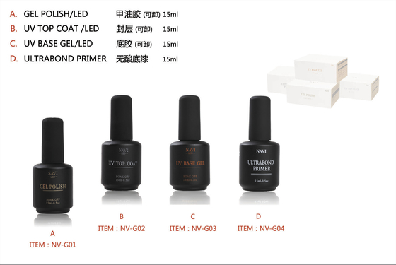 Le nouvel ongle de 15 ml imbibent OUTRE des couleurs UV du polonais 154 de gel faciles enlèvent imbibent OUTRE du polonais UV de gel