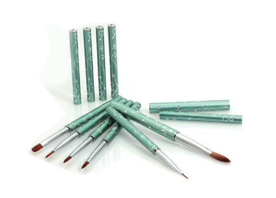 Brosse de lecture d'art d'ongle de cheveux de sable de Kolinsky, brosse d'applicateur de vernis à ongles