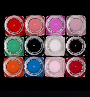 Gel UV de clou de 12 couleurs pour des bouts d'art de clou