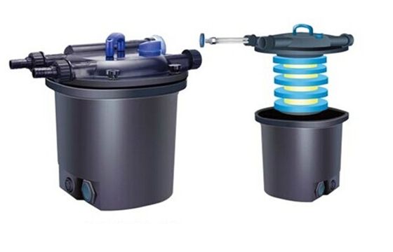 Type vertical 25L d'étang de bio de filtre d'étang système biologique de filtration