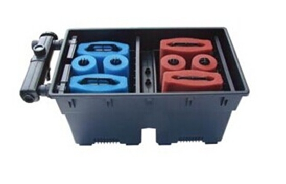 équipement biologique de filtre d'étang de système de filtration d'étang à poissons du jardin 7m3 futé
