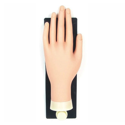 Clouez main en plastique molle de pratique en matière de main de pratique en matière de salon la fausse pour la formation d'art de clou