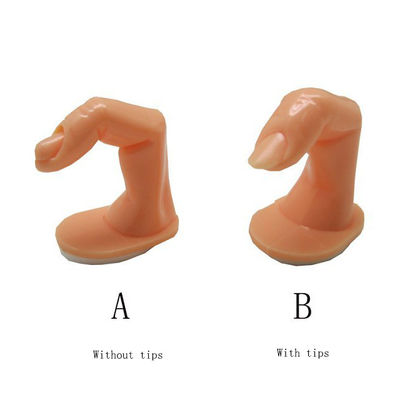 Doigt s'exerçant de pratique en matière d'art d'ongle d'outils d'art d'ongle pour l'ongle de constructeur