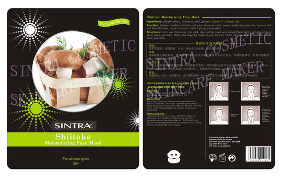 Shiitaké lisse hydratant la nature faciale de masque avec du collagène JL-01