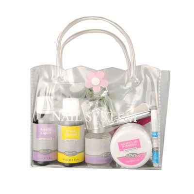 Poudre acrylique de clou de clou acrylique de systèmes et kits liquides avec le nettoyeur à brosse