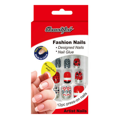 Clous sûrs de ruban faux/faux clous élégants semblants naturels pour des enfants
