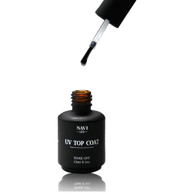 Aucune fissuration/aucun ne se fanent ongle imbibent le manteau UV de dessus de polonais de gel d'ongle 15 ml