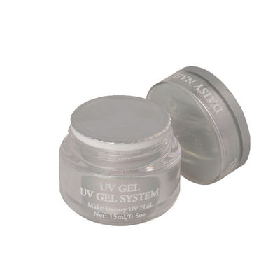 Peinture UV 15ML de gel d'art polychrome fait sur commande de clou avec des couleurs argentées rondes de la bouteille 3