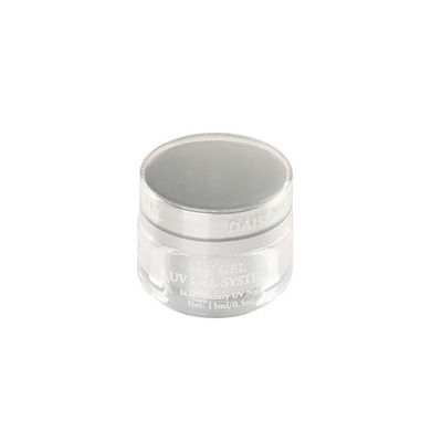 Peinture UV 15ML de gel d'art polychrome fait sur commande de clou avec des couleurs argentées rondes de la bouteille 3