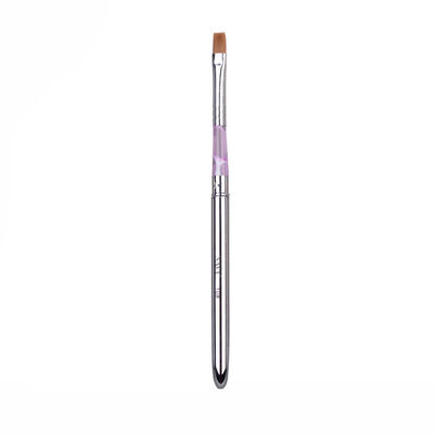 En barrant le métal d'outil d'art de clou de brosse manipulez le martre de 4 tailles, brosses UV de clou