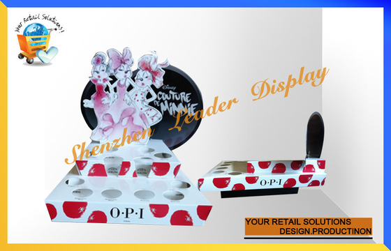 Boîtes de présentation réutilisées par OEM de compteur de carton de papier ondulé pour le vernis à ongles