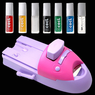 machine personnelle d'art d'ongle de l'utilisation DIY, peintre d'ongle, presse à emboutir d'art d'ongle, kit de soin d'ongle