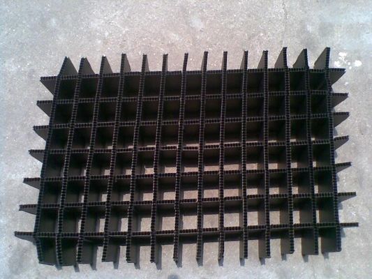 Intercalaires en plastique pliables noirs/blancs de résistance thermique pour l'amortisseur/emballage