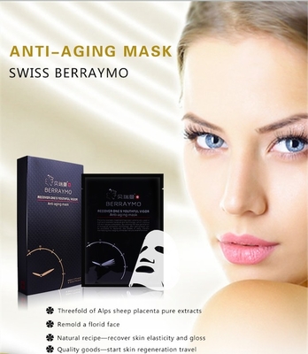 soin 100% facial de visage de masque de beauté de soin de Berraymo-peau de masque d'acide hyaluronique d'anti collagène anti-vieillissement chinois de ride