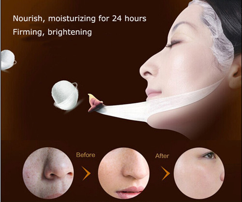 Masque facial en soie invisible naturel de 100%, blanchissant le masque protecteur d'hydration