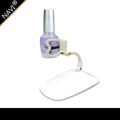 L'art blanc en plastique d'ongle usine la bouteille de vernis à ongles coincée avec le gel UV