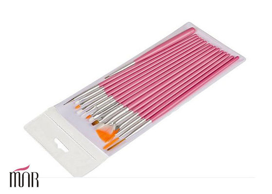 Pinceau rouge naturel d'art de clou de Rose dans des outils de beauté de clou, coutume