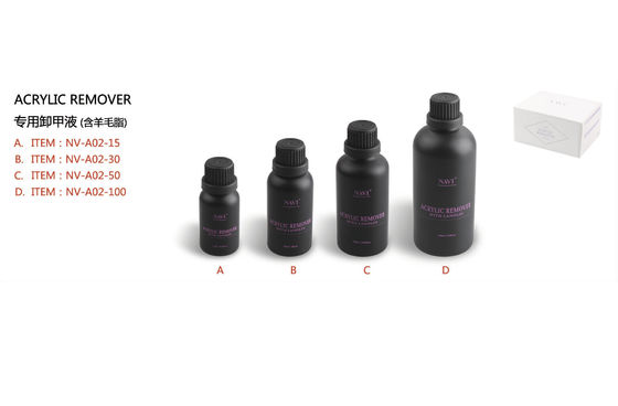 le solvant UV acrylique du gel 100ml imbibent outre du solvant de gel de la lanoline