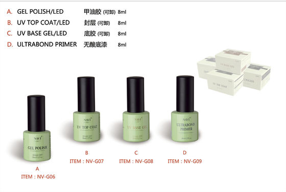 L'ongle sec rapide de la peinture 8ML imbibent OUTRE du polonais UV de gel d'ongle de 201 couleurs