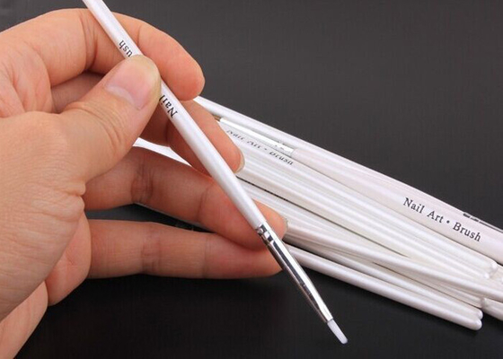 Brosse de lecture synthétique blanche de brosse de nettoyage de clou/d'art de clou de peinture modèle d'aspiration